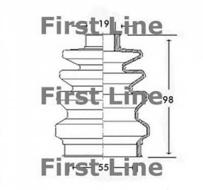 FIRST LINE fcb2418 -  Пыльник, приводной вал